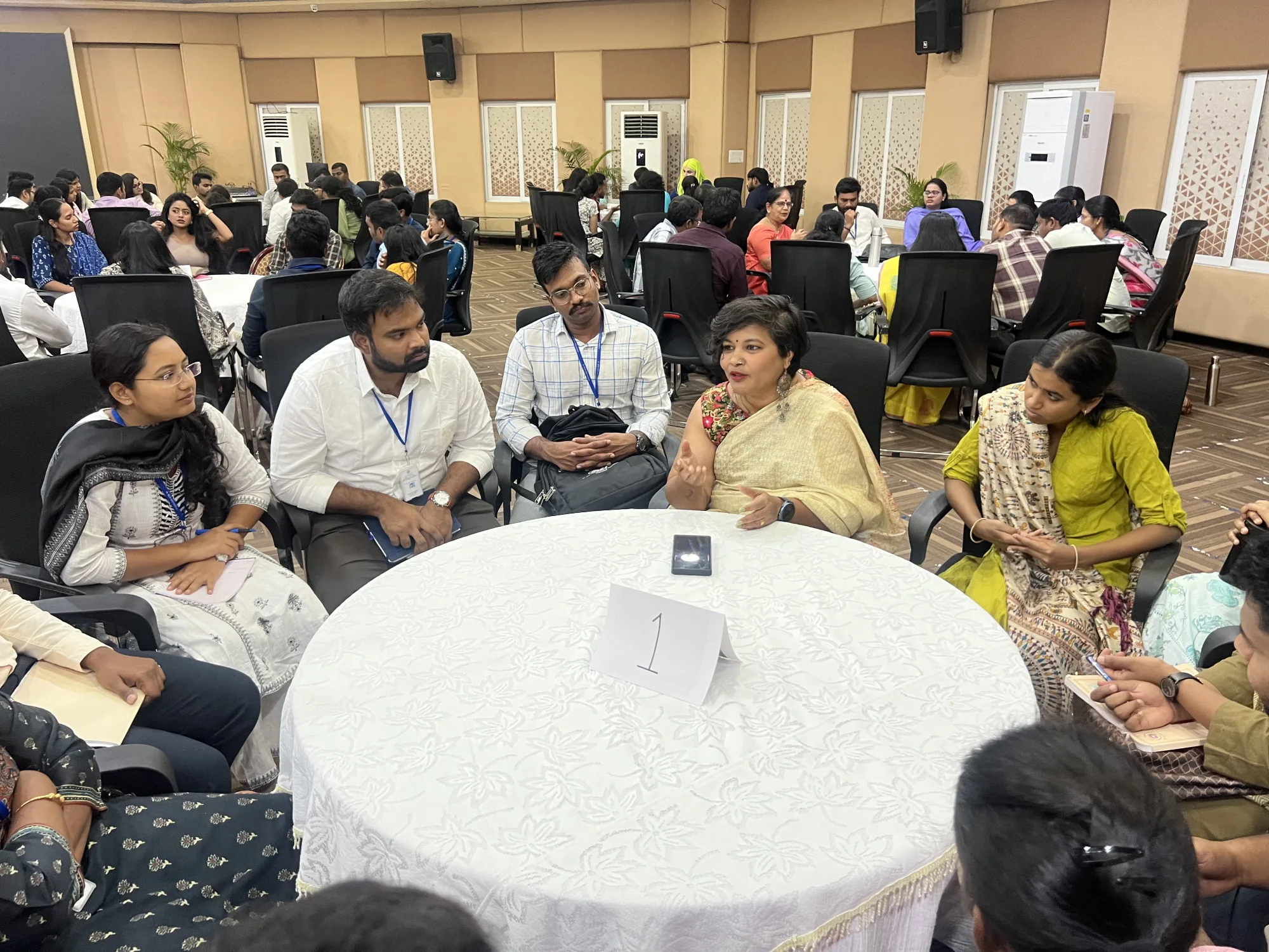Civil service officers listen to a Living Story during an MCR HRD Institute session.